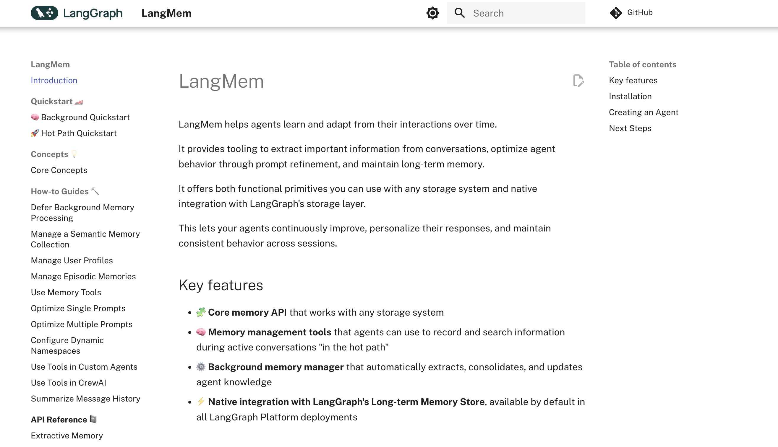LangMem 适用于 LangChain 和 LangGraph 智能体的长期记忆工具